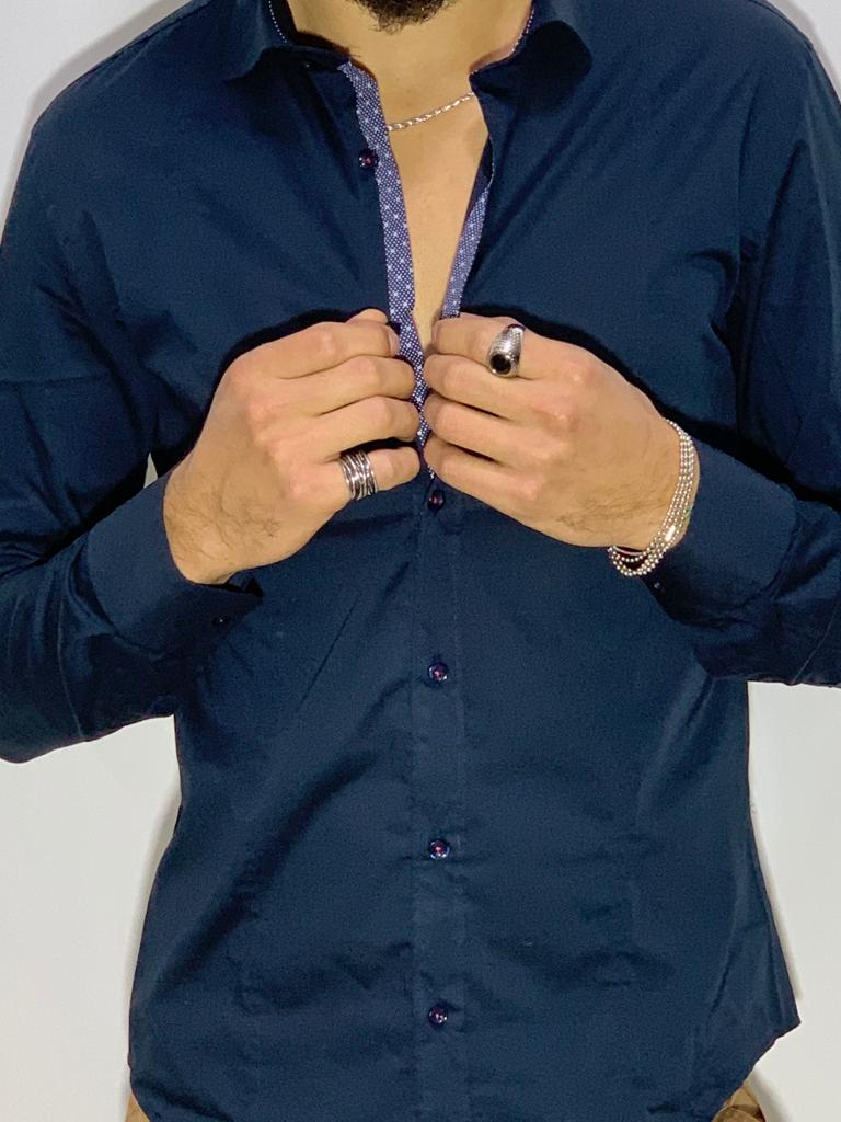 foto CAMICIA blu slim