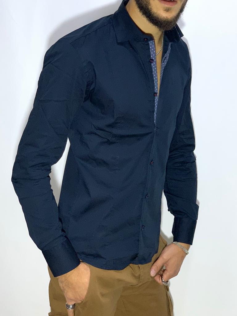 foto CAMICIA blu slim