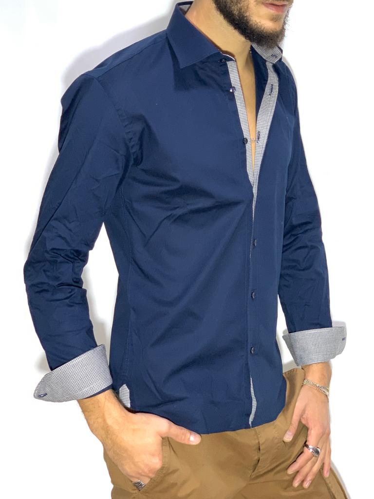 foto CAMICIA Slim fit blu NOTTE