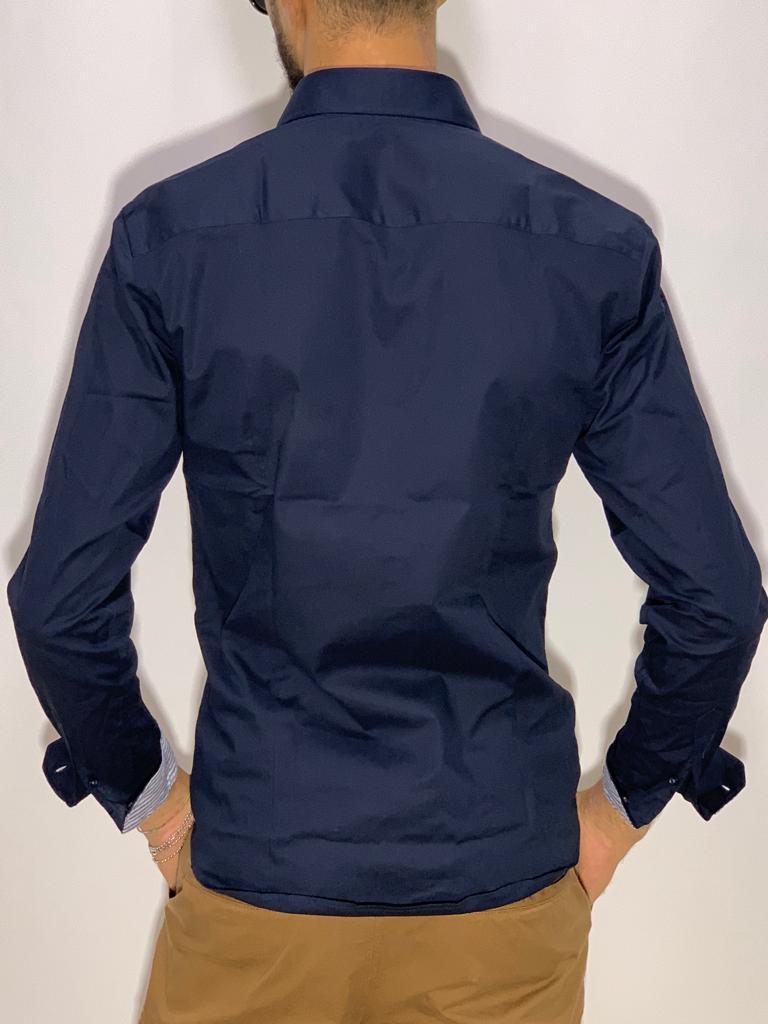 foto CAMICIA Slim BLU NOTTE